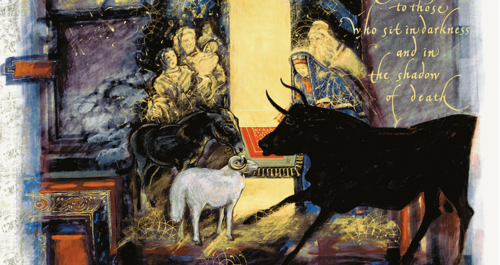 The Nativity scene from the Saint John's Bible.