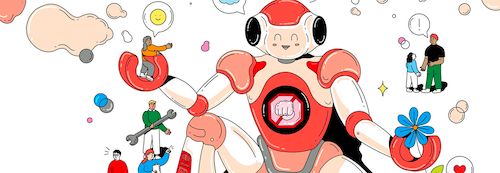 An illustration of a robot