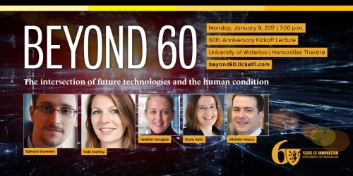 The Beyond 60 Lecture banner.