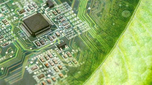A close-up of a computer circuit board.