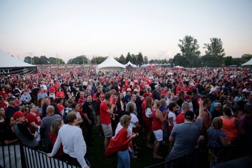 Crowd at Canada Day celebrations