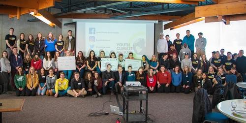 Group of youth working together to become climate change makers