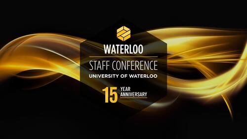 Waterloo Staff Conference 15 year anniversary banner