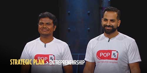 Founders of PopRx on Dragons Den