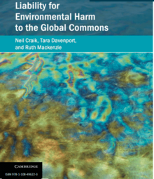 The front cover of Liability for Environmental Harm to the Global Commons.