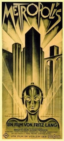 The theatrical poster for Fritz Lang's Metropolis.