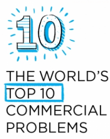 The World's Top 10 Commercial Problems logo.