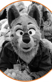 A typical furry in a fursuit.
