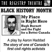 A Registry Theatre advertisement for &quot;My Place Is Right Here.&quot;
