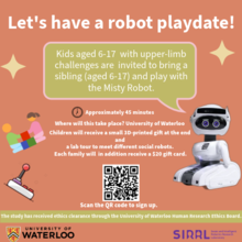 Robot Play Date study featuring a cute robot.