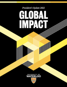 The front cover of the Global Impact Report.