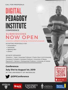 The Digital Pedagogy Institute event poster.