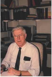 Ron Dunkley in his office in an undated photo.