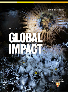 The front cover of the Global Impact Report.