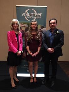 The three Waterloo Volunteer Impact Centre award winners.