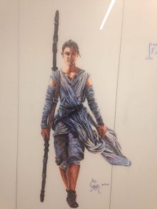 A colour image of Rey from Star Wars.