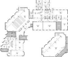 The renovated library floor plan.