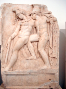 Penthesilea and Achilles. Relief from the Sebasteion of Aphrodisias.