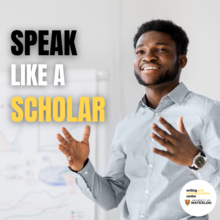 Speak Like a Scholar banner image.