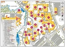 Map of campus parking.