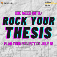 Rock Your Thesis banner image.