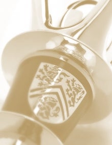A close-up view of the University of Waterloo's mace.