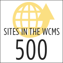 Sites in the WCMS - 500.