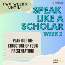 Speak Like a Scholar Week 2 banner