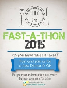 Fast-A-Thon poster.