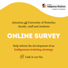 Indigenous online survey graphic.