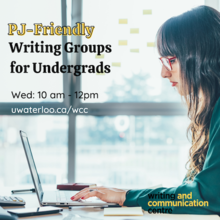 PJ-Friendly Writing Group for Undergraduates image.