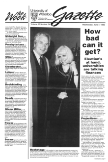 The June 7, 1995 issue of the Gazette with Jim Downey and Lois Claxton on the front page.