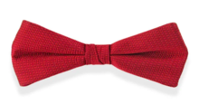 A red bow tie, as famously worn by Pee-wee Herman.