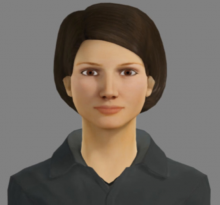 An image of Carla, the virtual assistant.