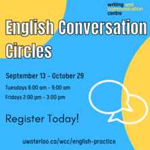 English Conversation Circles banner.