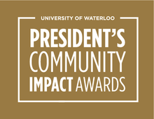 President's Community Impact Award banner.