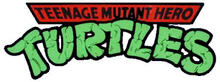 The censored TMNT logo for use in the UK, renaming it to "Teenage Mutant Hero Turtles."