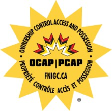The sunburst logo of the First Nations Principles of OCAP initiative.