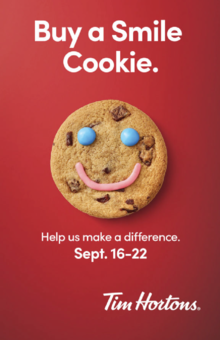 Smile Cookie banner.