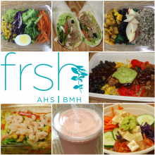 A collage of FRSH food offerings.