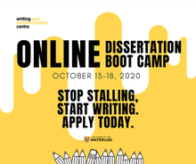 Online Dissertation Boot Camp image.