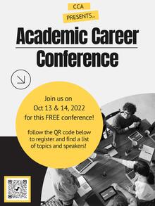 Academic Career Conference poster promotion