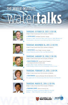 Water Talks poster.