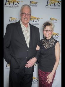 John and Carol Jongerius at the Federation of Students 50th Anniversary gala in May 2017.