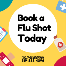 Book a Flu Shot today banner.