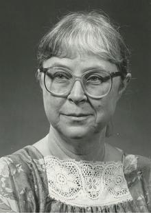 Professor Mary-Lou Patterson in 1986.
