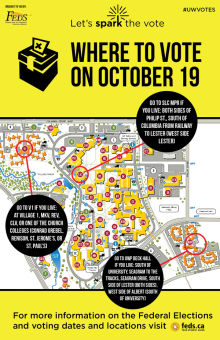 Campus polling station map.