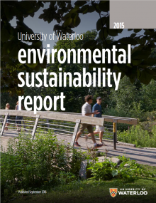The front cover of the 2015 Environmental Sustainability Report.