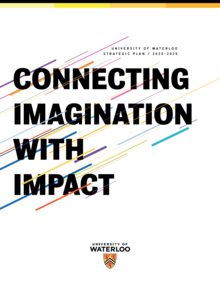 The Cover of the University of Waterloo's Strategic Plan.