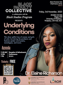 The Underlying Conditions event poster.